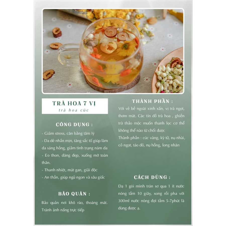 Trà dưỡng nhan 7 vị - Thanh Mộc An - Ảnh 3