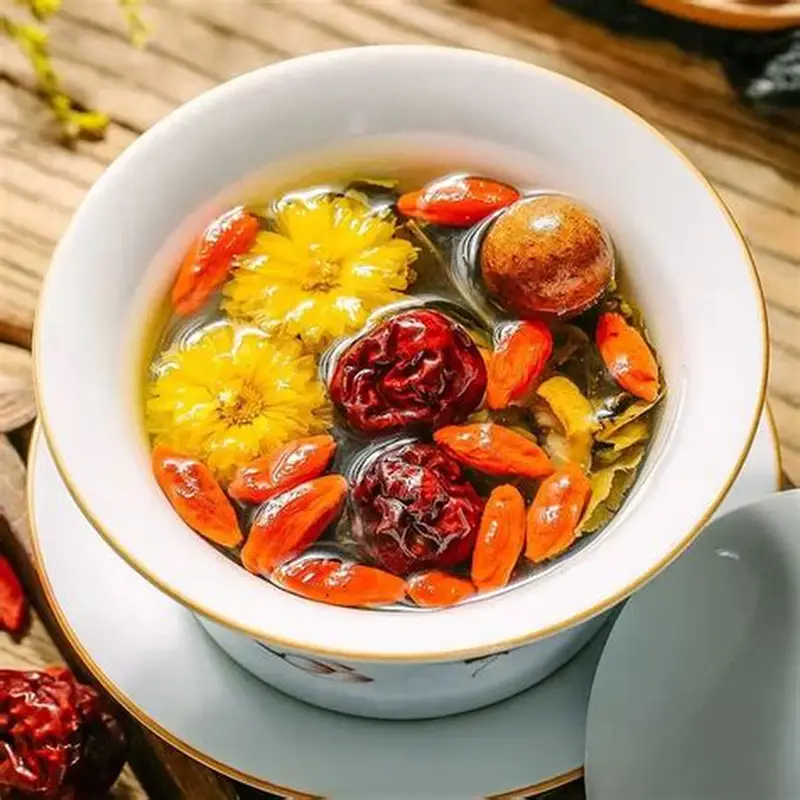 Trà hoa cúc táo đỏ kỷ tử - Ảnh 2